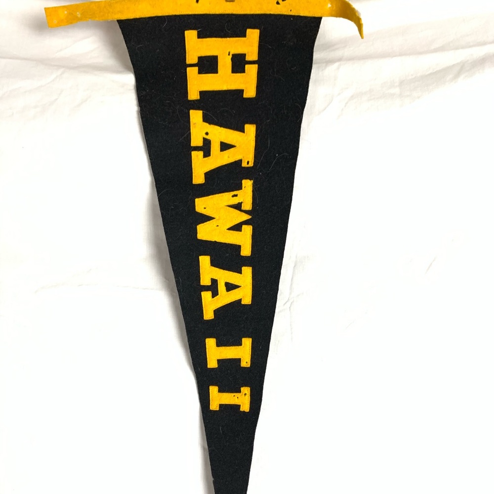 Vintage wool Hawaii banner